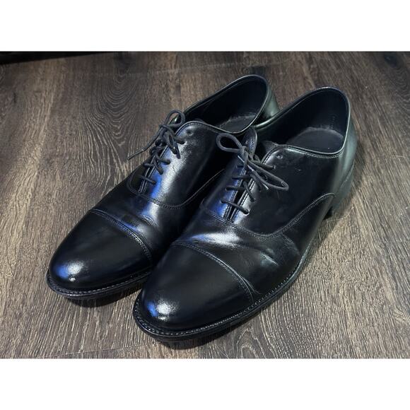 Thursday Boot Co Chairman Oxford Men Size 11 Black Leather Cap Toe Lace Up Shoes main image 5